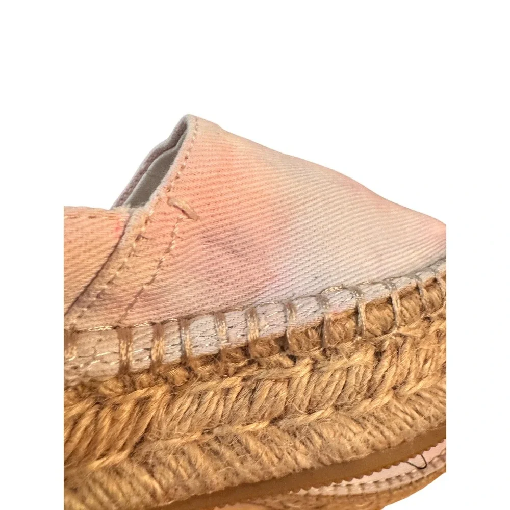 Anthropologie Splendid Laney Women's Pastel Tie Dye Espadrille 7.5‎ NWT summer